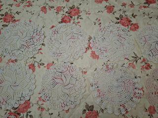 Set 10 centrini uncinetto