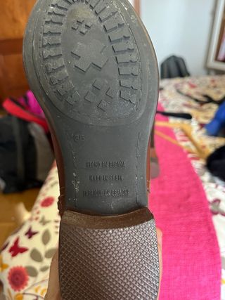 Botas altas de piel marrones mujer