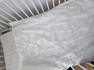 2 o 1 Cunas Bebé Blancas Ikea con colchón y manta