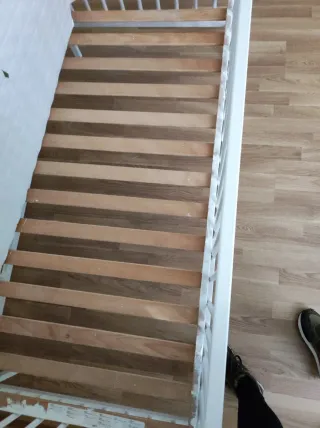 2 o 1 Cunas Bebé Blancas Ikea con colchón y manta