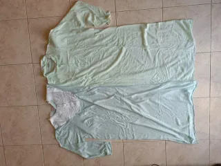 Lotto 2 camicie da notte ricamate - made in Italy