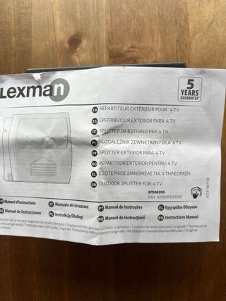 Distribuidor exterior para 4 TV