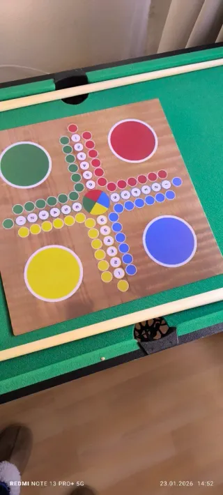 Mesa de futbolín 9 en 1 con todas piesas