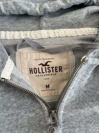 Sudadera Hollister Gris Talla M