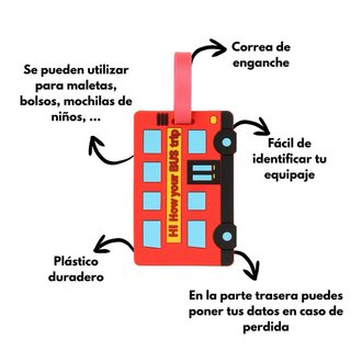 Lote 7 etiquetas de equipaje de viaje