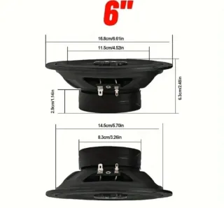 2 Altavoces BEMINES RE KL-60B de 6.5" 1000W max