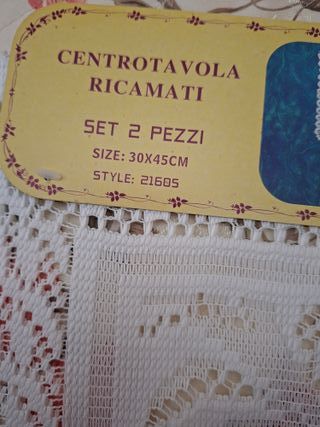 Set centrotavola in poliestere