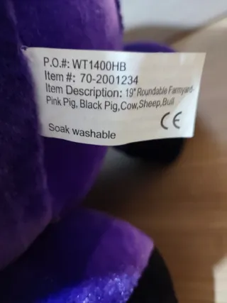 Peluche Vaca Morada