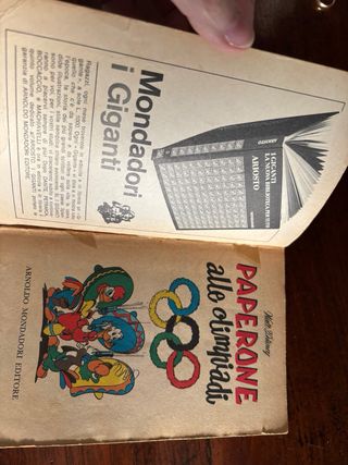 Fumetto Paperone alle olimpiadi ed.1968