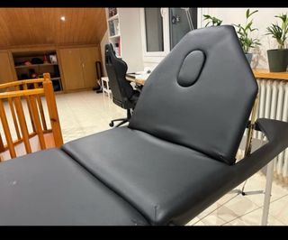 Camilla plegable negra