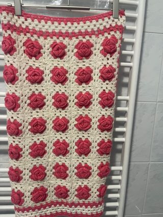 Copertina uncinetto fatta a mano 50x64(sc29)