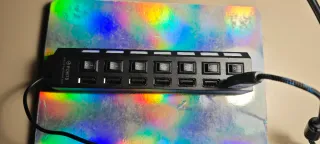 Hub USB 7 Puertos con Interruptor Individual