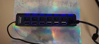 Hub USB 7 Puertos con Interruptor Individual