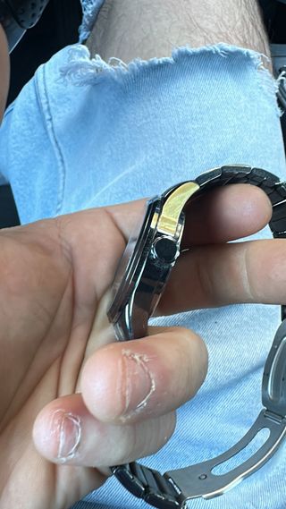 Reloj Lotus Negro y Plateado