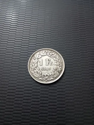 Franco Suizo 1 Fr 1945 Plata
