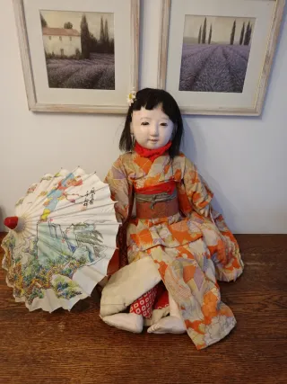 Muñeca japonesa Ichimatsu antigua