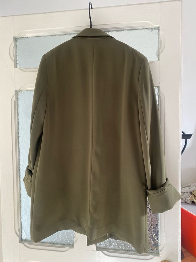 Blazer Mango Verde Oliva