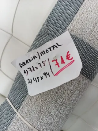 2 Alfombras Diseño Beige y Gris