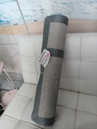 2 Alfombras Diseño Beige y Gris