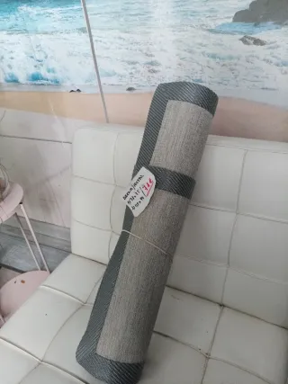 2 Alfombras Diseño Beige y Gris