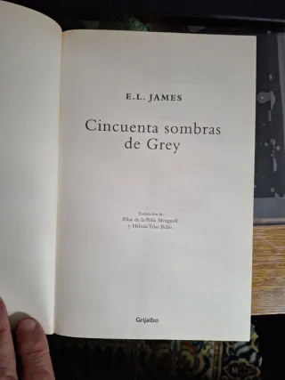 Lote 2 libros de la trilogía (Cincuenta sombras)