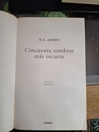 Lote 2 libros de la trilogía (Cincuenta sombras)