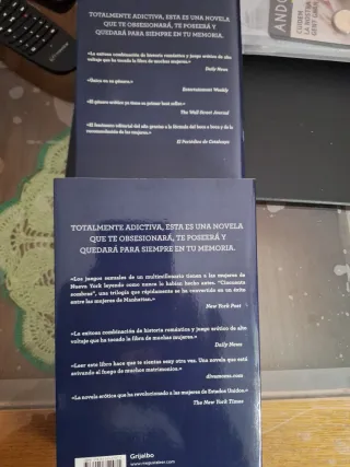 Lote 2 libros de la trilogía (Cincuenta sombras)