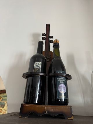 Portabottiglie vino da collezione con bottiglie