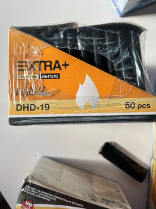 4 Cajas Encendedores EXTRA+ Recargables