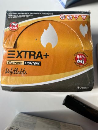 4 Cajas Encendedores EXTRA+ Recargables