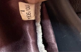 Giacca uomo in pelle marrone taglia L