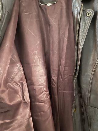 Giacca uomo in pelle marrone taglia L