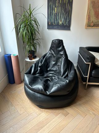 Confezione di 2 pouf in pelle A Loja do Gato Preto