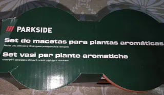 Set 3 Macetas Terracota Plantas Aromáticas