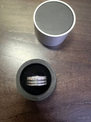 Anillo Adolfo Domínguez Acero y Negro