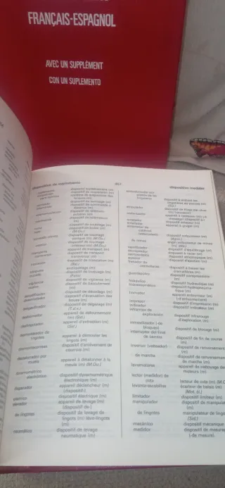 Diccionario tecnico frances-españl