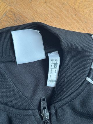 Sudadera Adidas Negra con Rayas Blancas