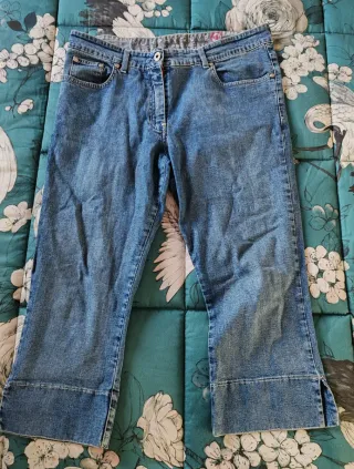 Murphy & Nye Jeans Denim Modello Cropped Taglia XL