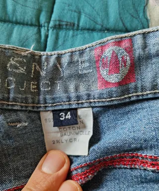 Murphy & Nye Jeans Denim Modello Cropped Taglia XL