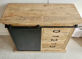 Mueble estilo industrial madera y metal