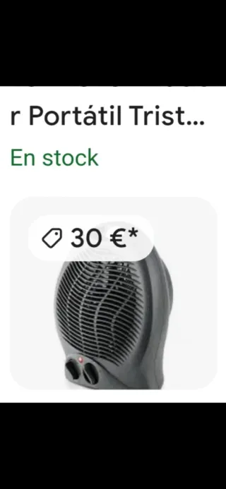 Calefactor vertical 1800/2100W con asa