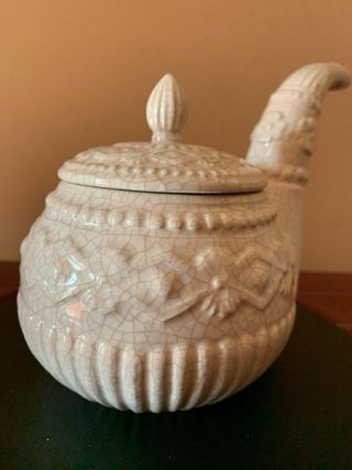 Barattolo porcellana antica decorato