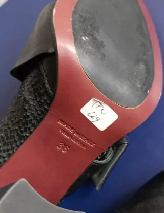 Ixos, Scarpe con tacco alto,10 cm, nere, fibbia,