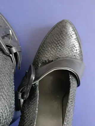 Ixos, Scarpe con tacco alto,10 cm, nere, fibbia,