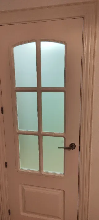 Puerta de paso con cristal y ciega s