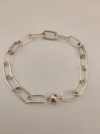 Pulsera eslabones y rayas