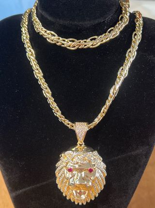 Conjunto Collar y Pulsera Laminado 14k