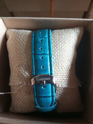 Reloj Romtimes Mujer Cuarzo Acero Dorado y Turques