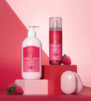 Kit O Boticário Morango & Leite