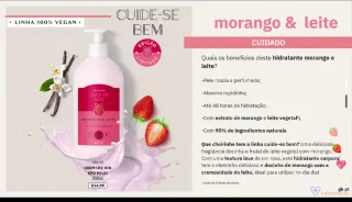 Kit O Boticário Morango & Leite